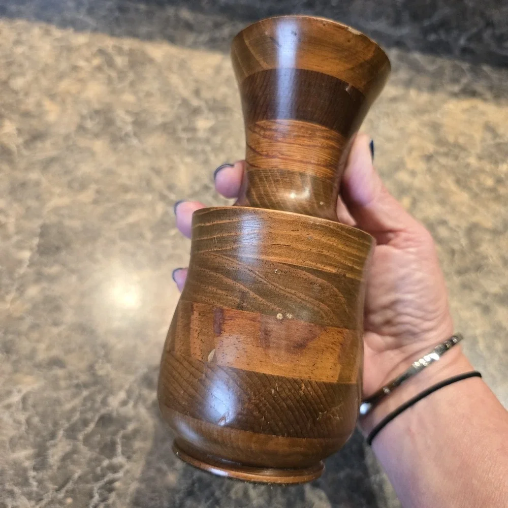 Handcrafted Wood Vase By Wood Bin‎ Woodworks NC 7